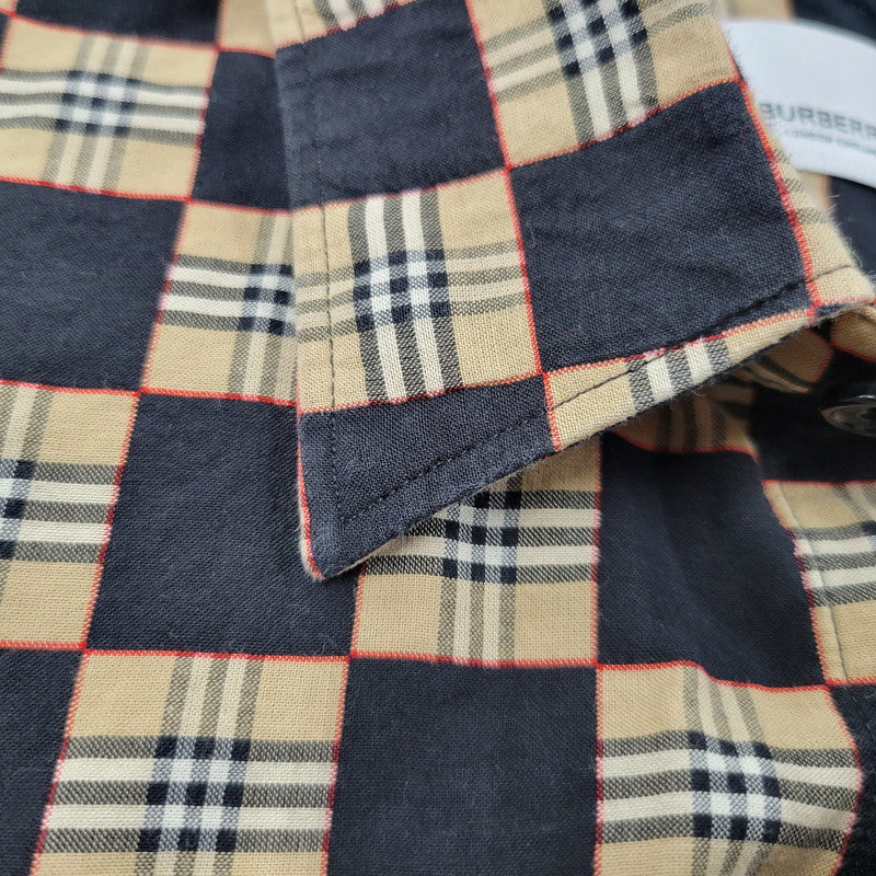 【中古品】【メンズ】 BURBERRY バーバリー TRULO CHECK S/S SHIRT 8029595 チェック ショートスリーブ シャツ 半袖 トップス 141-260530-as-07-izu サイズ：S カラー：マルチカラー 万代Net店