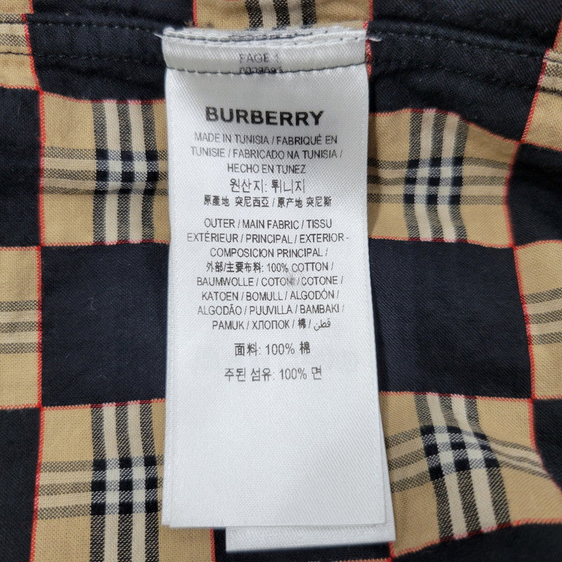 【中古品】【メンズ】 BURBERRY バーバリー TRULO CHECK S/S SHIRT 8029595 チェック ショートスリーブ シャツ 半袖 トップス 141-260530-as-07-izu サイズ：S カラー：マルチカラー 万代Net店