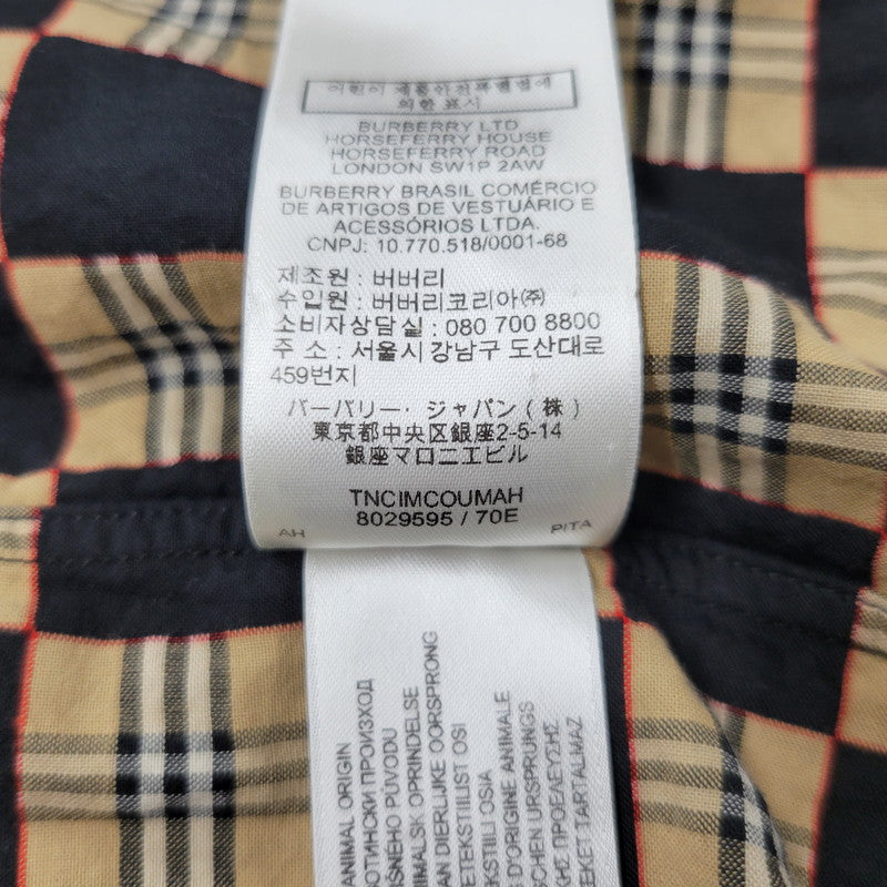 【中古品】【メンズ】 BURBERRY バーバリー TRULO CHECK S/S SHIRT 8029595 チェック ショートスリーブ シャツ 半袖 トップス 141-260530-as-07-izu サイズ：S カラー：マルチカラー 万代Net店