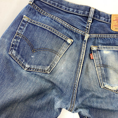 【現状渡し品】【メンズ】 EURO LEVI'S ユーロ リーバイス 00501-0101 刻印247 2002年製 00S 501 DENIM PANTS デニム パンツ ボトムス ズボン 157-260719-cs-09-izu サイズ：32×32 カラー：インディゴ 万代Net店