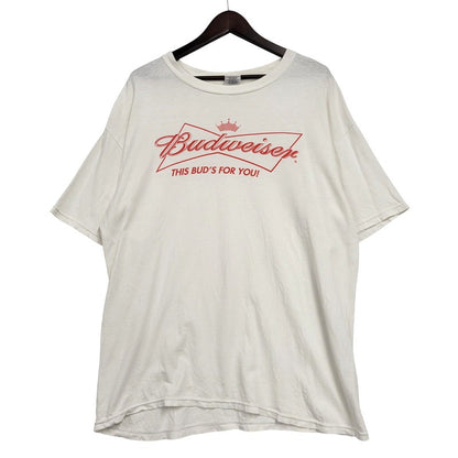【中古品】【メンズ】 GILDAN ギルダン 00S BUDWEISER バドワイザー SS TEE ショートスリーブ Tシャツ トップス 半袖 146-260602-ya-13-izu サイズ：L カラー：ホワイト 万代Net店