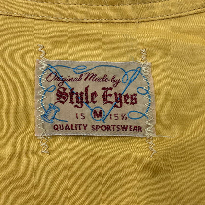 【中古品】【メンズ】 STYLE EYES スタイルアイズ RAYON BOWLING SS SHIRT SE38368 レーヨン ボーリング ショートスリーブ シャツ 半袖 145-260715-as-02-izu サイズ：M カラー：イエロー 万代Net店