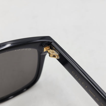 【中古品】【メンズ/レディース】 GUCCI グッチ SQUARE SUNGLASSES GG0637SK スクエア サングラス 183-260530-as-24-izu サイズ：56□18-150 カラー：ブラック 万代Net店