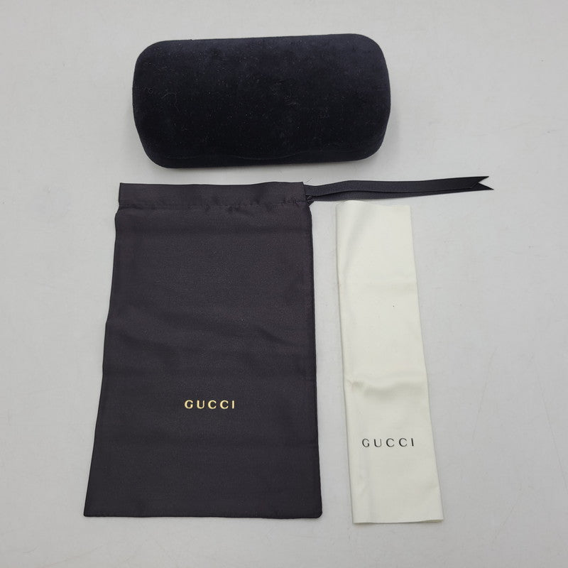 【中古品】【メンズ/レディース】 GUCCI グッチ SQUARE SUNGLASSES GG0637SK スクエア サングラス 183-260530-as-24-izu サイズ：56□18-150 カラー：ブラック 万代Net店