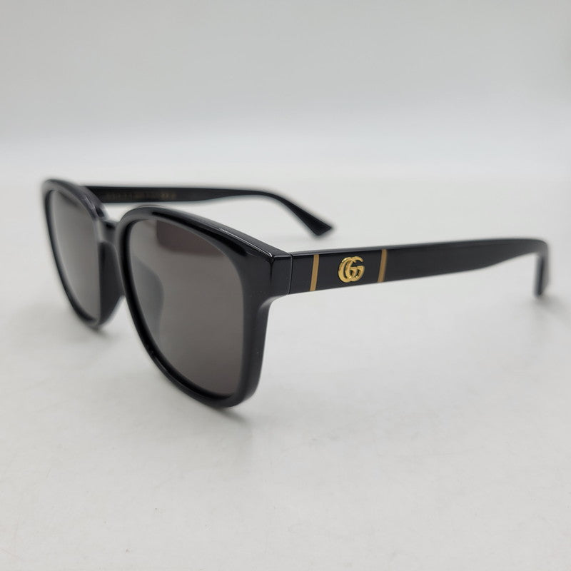 【中古品】【メンズ/レディース】 GUCCI グッチ SQUARE SUNGLASSES GG0637SK スクエア サングラス 183-260530-as-24-izu サイズ：56□18-150 カラー：ブラック 万代Net店