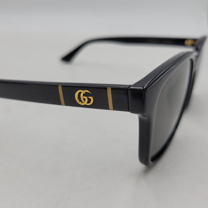 【中古品】【メンズ/レディース】 GUCCI グッチ SQUARE SUNGLASSES GG0637SK スクエア サングラス 183-260530-as-24-izu サイズ：56□18-150 カラー：ブラック 万代Net店