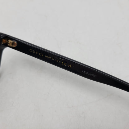 【中古品】【メンズ/レディース】 GUCCI グッチ SQUARE SUNGLASSES GG0637SK スクエア サングラス 183-260530-as-24-izu サイズ：56□18-150 カラー：ブラック 万代Net店