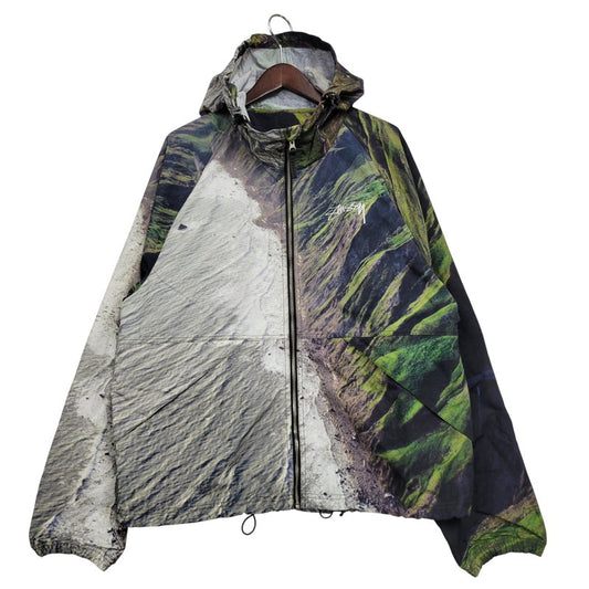 【中古品】【メンズ】 STUSSY ステューシー COASTLINE BEACH SHELL JACKET 115659 コーストライン ビーチシェル ジャケット アウター 142-260530-as-08-izu サイズ：L カラー：マルチカラー 万代Net店