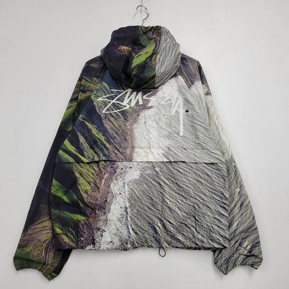 【中古品】【メンズ】 STUSSY ステューシー COASTLINE BEACH SHELL JACKET 115659 コーストライン ビーチシェル ジャケット アウター 142-260530-as-08-izu サイズ：L カラー：マルチカラー 万代Net店