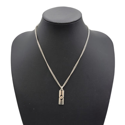 【中古品】【メンズ/レディース】 GUCCI グッチ AG925 インフィニティノット ネックレス アクセサリー 182-260530-as-18-izu カラー：シルバー 万代Net店