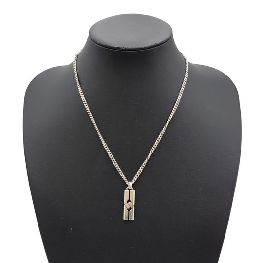 【中古品】【メンズ/レディース】 GUCCI グッチ AG925 インフィニティノット ネックレス アクセサリー 182-260530-as-18-izu カラー：シルバー 万代Net店