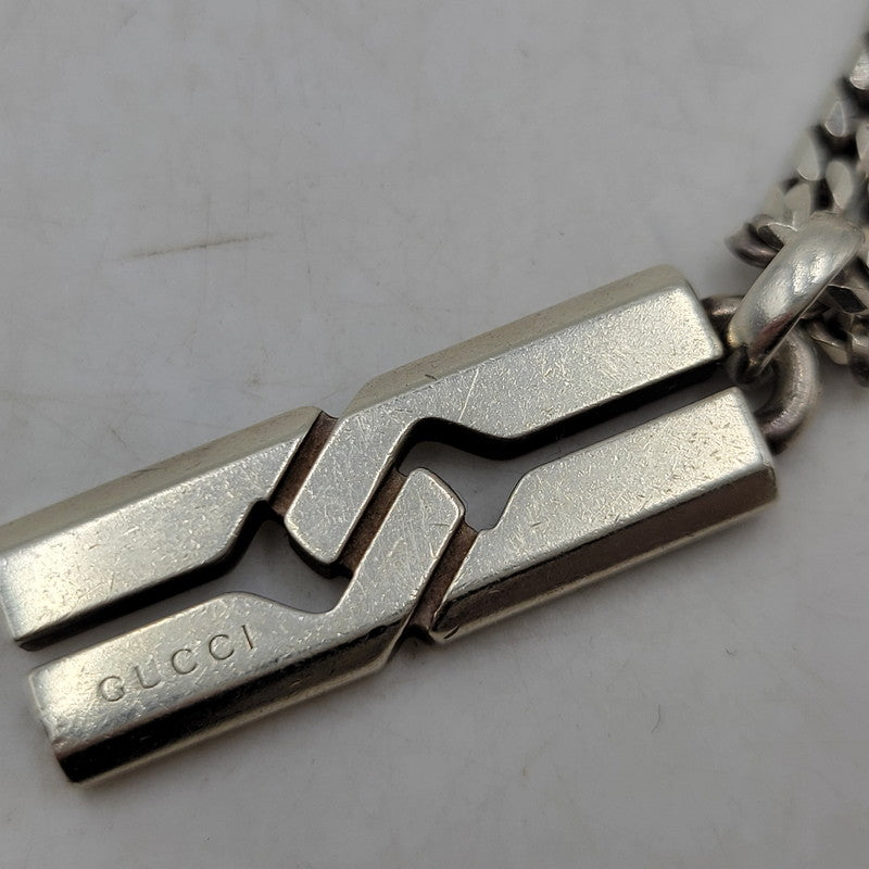 【中古品】【メンズ/レディース】 GUCCI グッチ AG925 インフィニティノット ネックレス アクセサリー 182-260530-as-18-izu カラー：シルバー 万代Net店