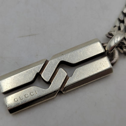 【中古品】【メンズ/レディース】 GUCCI グッチ AG925 インフィニティノット ネックレス アクセサリー 182-260530-as-18-izu カラー：シルバー 万代Net店