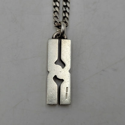 【中古品】【メンズ/レディース】 GUCCI グッチ AG925 インフィニティノット ネックレス アクセサリー 182-260530-as-18-izu カラー：シルバー 万代Net店