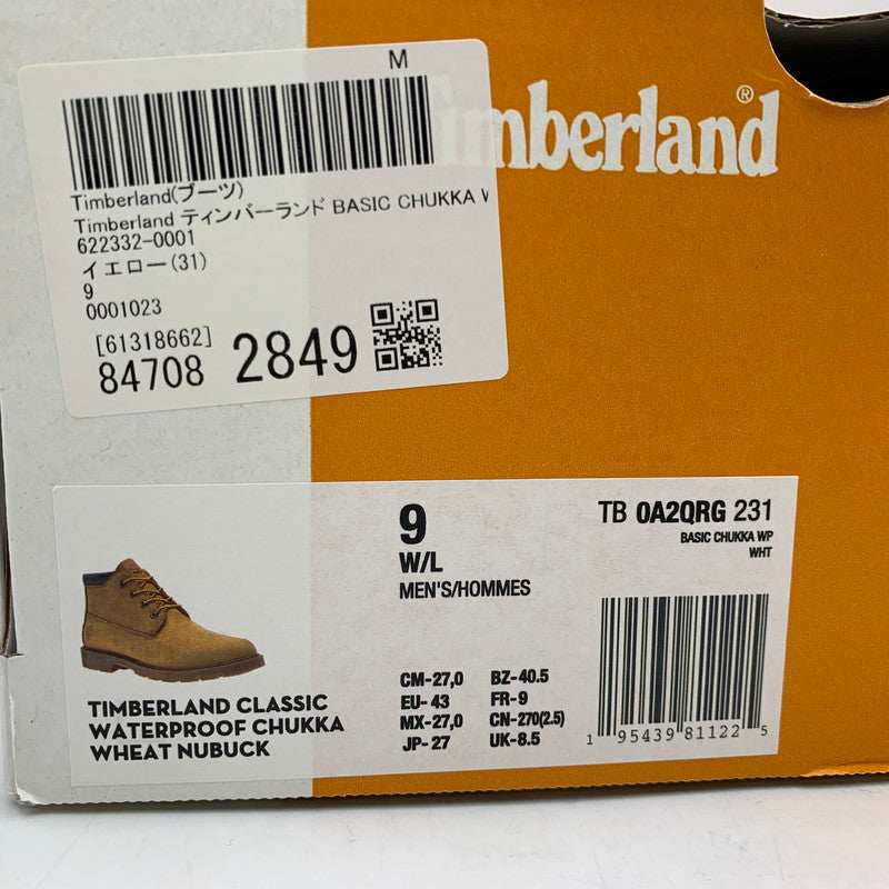 【中古品】【メンズ】 TIMBERLAND ティンバーランド A2QRG BASIC CHUKKA WP ベーシック チャッカ ウォータープルーフ ブーツ 靴 164-260530-kh-20-izu サイズ：27 カラー：ブラウン 万代Net店