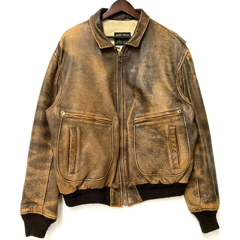 【中古品】【メンズ】 AVIREX アヴィレックス 7823 USA製 80-90S TYPE G-2 FLIGHT JACKET タイプ ジーツー フライト ジャケット アウター 145-260527-cs-01-izu サイズ：44 カラー：ブラウン 万代Net店