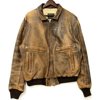 【中古品】【メンズ】 AVIREX アヴィレックス 7823 USA製 80-90S TYPE G-2 FLIGHT JACKET タイプ ジーツー フライト ジャケット アウター 145-260527-cs-01-izu サイズ：44 カラー：ブラウン 万代Net店