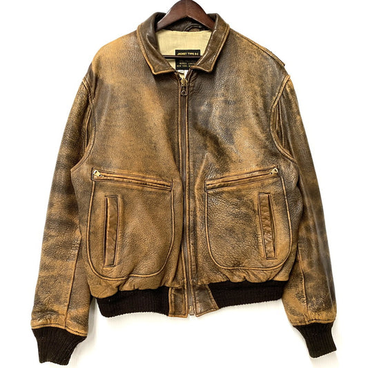 【中古品】【メンズ】 AVIREX アヴィレックス 7823 USA製 80-90S TYPE G-2 FLIGHT JACKET タイプ ジーツー フライト ジャケット アウター 145-260527-cs-01-izu サイズ：44 カラー：ブラウン 万代Net店