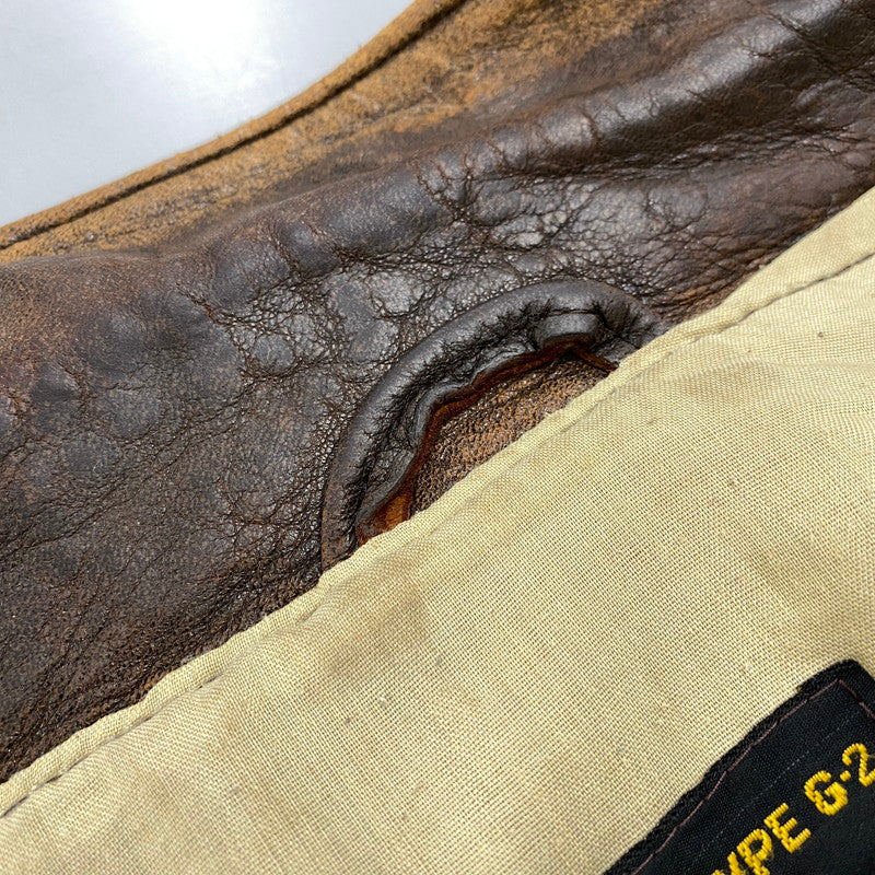 【中古品】【メンズ】 AVIREX アヴィレックス 7823 USA製 80-90S TYPE G-2 FLIGHT JACKET タイプ ジーツー フライト ジャケット アウター 145-260527-cs-01-izu サイズ：44 カラー：ブラウン 万代Net店
