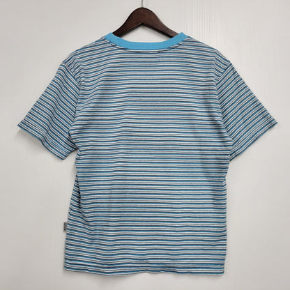 【中古品】【メンズ】 BITCH SKATEBOARDS ビッチスケートボード BORDER S/S TEE ボーダー ショートスリーブ Tシャツ 半袖 146-260530-as-05-izu サイズ：M カラー：ブルー系 万代Net店