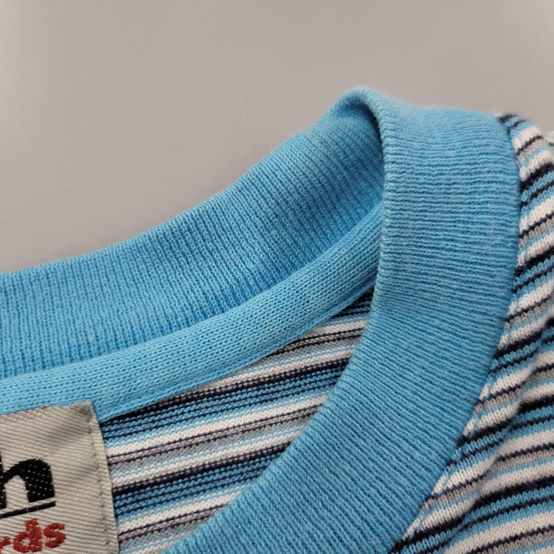 【中古品】【メンズ】 BITCH SKATEBOARDS ビッチスケートボード BORDER S/S TEE ボーダー ショートスリーブ Tシャツ 半袖 146-260530-as-05-izu サイズ：M カラー：ブルー系 万代Net店
