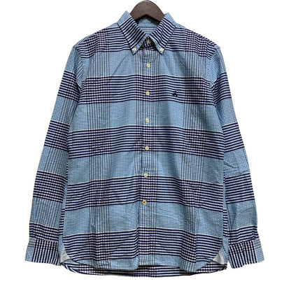 【中古品】【メンズ】 Brooks Brothers ブルックスブラザーズ RED FLEECE GINGHAM CHECK LS SHIRT ギンガムチェック ロングスリーブ シャツ 長袖 145-260715-as-03-izu サイズ：S カラー：ブルー系 万代Net店