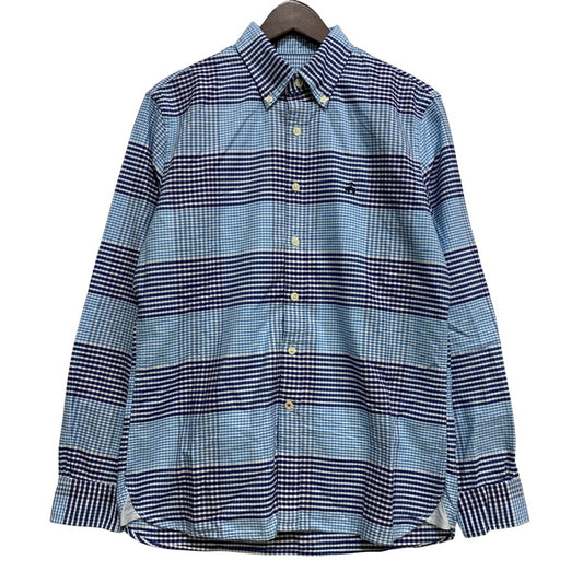 【中古品】【メンズ】 Brooks Brothers ブルックスブラザーズ RED FLEECE GINGHAM CHECK LS SHIRT ギンガムチェック ロングスリーブ シャツ 長袖 145-260715-as-03-izu サイズ：S カラー：ブルー系 万代Net店