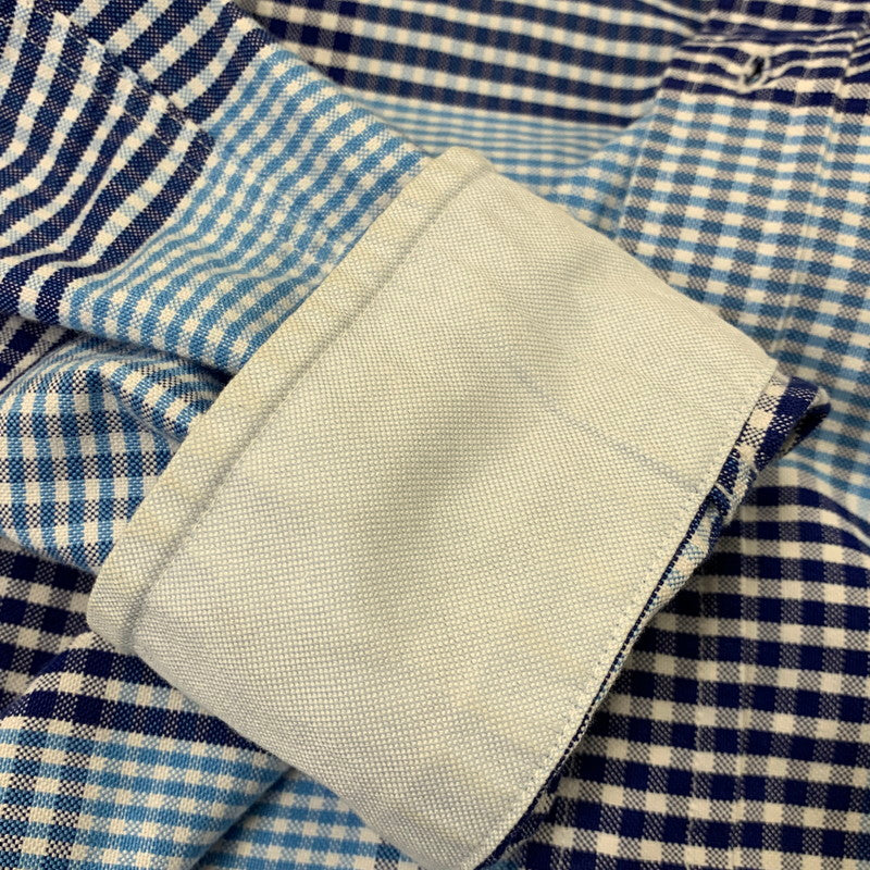 【中古品】【メンズ】 Brooks Brothers ブルックスブラザーズ RED FLEECE GINGHAM CHECK LS SHIRT ギンガムチェック ロングスリーブ シャツ 長袖 145-260715-as-03-izu サイズ：S カラー：ブルー系 万代Net店