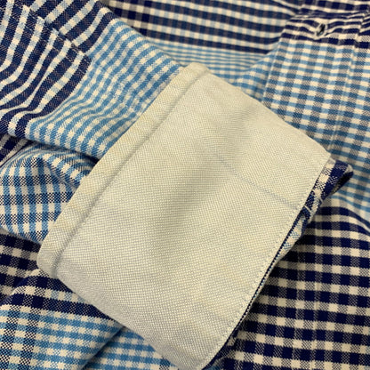 【中古品】【メンズ】 Brooks Brothers ブルックスブラザーズ RED FLEECE GINGHAM CHECK LS SHIRT ギンガムチェック ロングスリーブ シャツ 長袖 145-260715-as-03-izu サイズ：S カラー：ブルー系 万代Net店