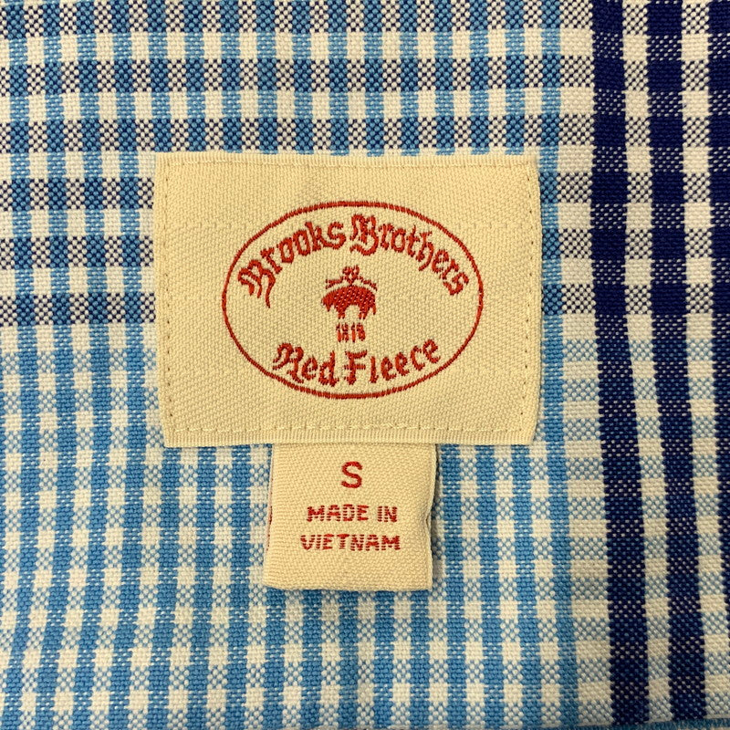 【中古品】【メンズ】 Brooks Brothers ブルックスブラザーズ RED FLEECE GINGHAM CHECK LS SHIRT ギンガムチェック ロングスリーブ シャツ 長袖 145-260715-as-03-izu サイズ：S カラー：ブルー系 万代Net店