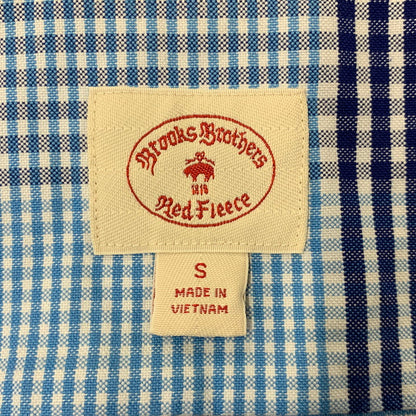 【中古品】【メンズ】 Brooks Brothers ブルックスブラザーズ RED FLEECE GINGHAM CHECK LS SHIRT ギンガムチェック ロングスリーブ シャツ 長袖 145-260715-as-03-izu サイズ：S カラー：ブルー系 万代Net店