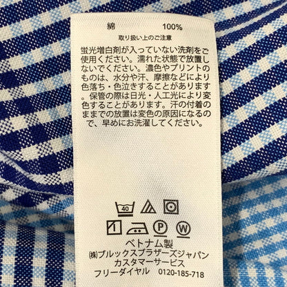 【中古品】【メンズ】 Brooks Brothers ブルックスブラザーズ RED FLEECE GINGHAM CHECK LS SHIRT ギンガムチェック ロングスリーブ シャツ 長袖 145-260715-as-03-izu サイズ：S カラー：ブルー系 万代Net店