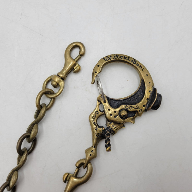 【中古品】【メンズ】 GALCIA ガルシア REAL DEAL SKULL WALLET CHAIN リアルディール スカル ウォレットチェーン 192-260530-as-17-izu カラー：ゴールド 万代Net店