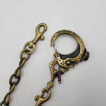 【中古品】【メンズ】 GALCIA ガルシア REAL DEAL SKULL WALLET CHAIN リアルディール スカル ウォレットチェーン 192-260530-as-17-izu カラー：ゴールド 万代Net店