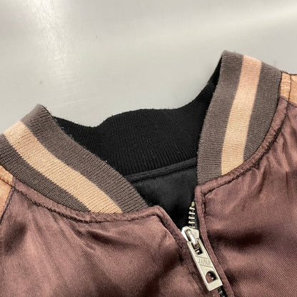 【中古品】【メンズ】 飛翔白麗 REVERSIBLE RAYON SUKAJAN リバーシブル レーヨン スカジャン ジャケット 145-260530-as-02-izu サイズ：M カラー：ピンク系/ブラック 万代Net店
