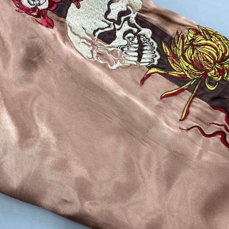 【中古品】【メンズ】 飛翔白麗 REVERSIBLE RAYON SUKAJAN リバーシブル レーヨン スカジャン ジャケット 145-260530-as-02-izu サイズ：M カラー：ピンク系/ブラック 万代Net店