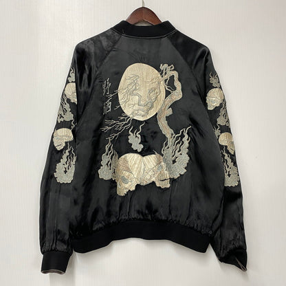 【中古品】【メンズ】 飛翔白麗 REVERSIBLE RAYON SUKAJAN リバーシブル レーヨン スカジャン ジャケット 145-260530-as-02-izu サイズ：M カラー：ピンク系/ブラック 万代Net店