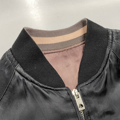 【中古品】【メンズ】 飛翔白麗 REVERSIBLE RAYON SUKAJAN リバーシブル レーヨン スカジャン ジャケット 145-260530-as-02-izu サイズ：M カラー：ピンク系/ブラック 万代Net店