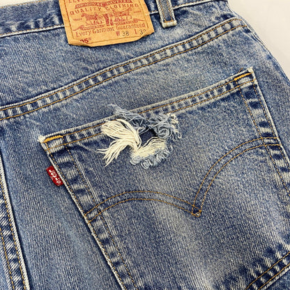 【現状渡し品】【メンズ】 LEVI'S リーバイス 505-0210 505 DENIM PANTS デニム パンツ ズボン ボトムス 157-260720-ya-04-izu サイズ：38×32 カラー：インディゴ 万代Net店