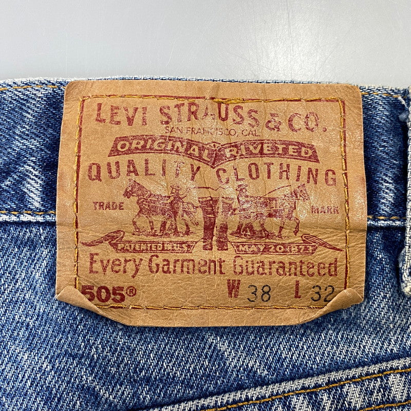 【現状渡し品】【メンズ】 LEVI'S リーバイス 505-0210 505 DENIM PANTS デニム パンツ ズボン ボトムス 157-260720-ya-04-izu サイズ：38×32 カラー：インディゴ 万代Net店