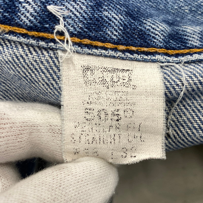 【現状渡し品】【メンズ】 LEVI'S リーバイス 505-0210 505 DENIM PANTS デニム パンツ ズボン ボトムス 157-260720-ya-04-izu サイズ：38×32 カラー：インディゴ 万代Net店