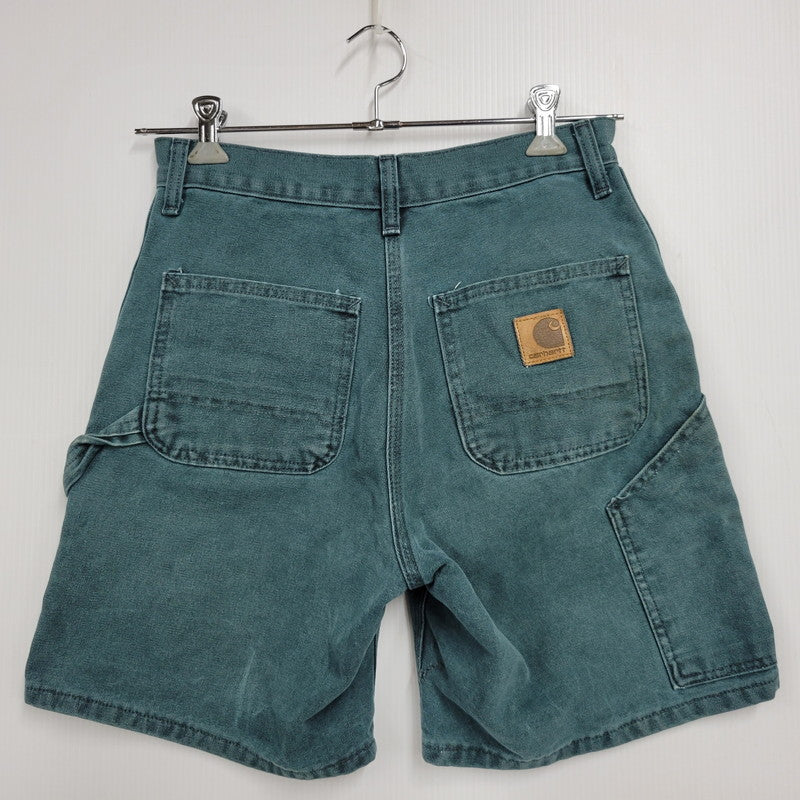 【現状渡し品】【メンズ】 Carhartt カーハート DUCK PAINTER SHORTS B24HTG ダック ペインターショーツ ショートパンツ 157-260530-as-13-izu サイズ：29 カラー：HUNTER GREEN 万代Net店