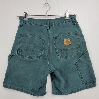 【現状渡し品】【メンズ】 Carhartt カーハート DUCK PAINTER SHORTS B24HTG ダック ペインターショーツ ショートパンツ 157-260530-as-13-izu サイズ：29 カラー：HUNTER GREEN 万代Net店