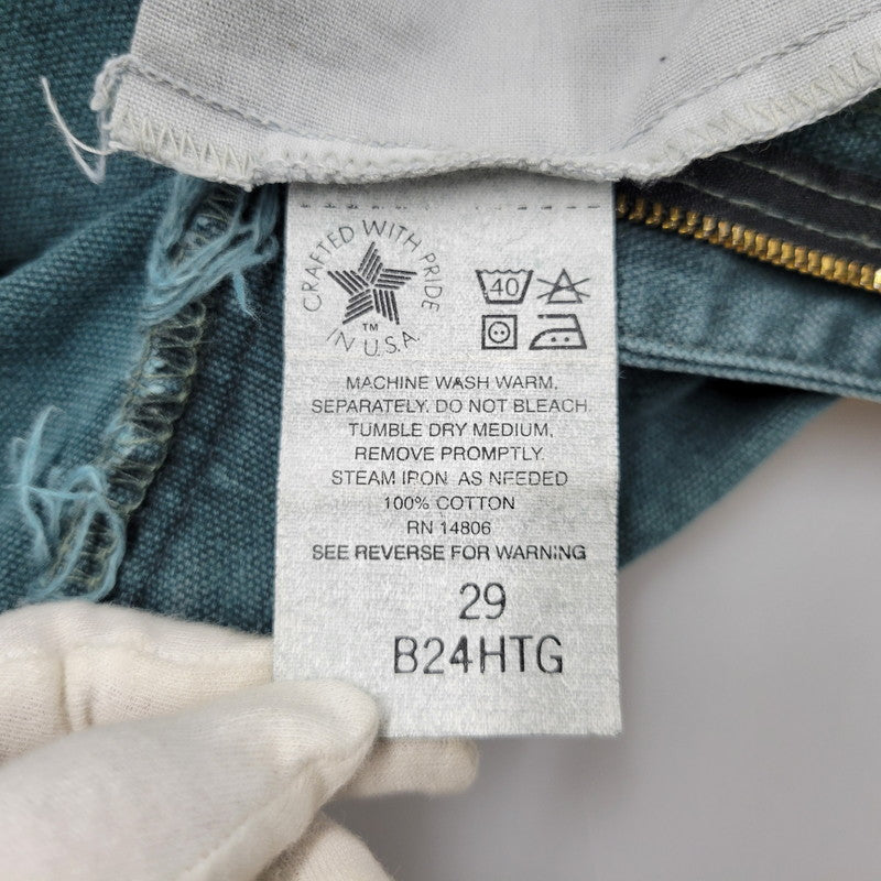 【現状渡し品】【メンズ】 Carhartt カーハート DUCK PAINTER SHORTS B24HTG ダック ペインターショーツ ショートパンツ 157-260530-as-13-izu サイズ：29 カラー：HUNTER GREEN 万代Net店