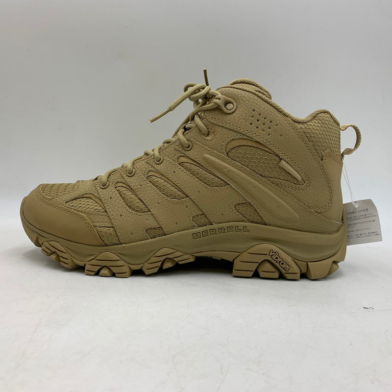【中古美品】【メンズ】 MERRELL メレル J004111 MOAB 3 MID TACTICAL WP モアブ 3 ミッド タクティカル ウォータープルーフ スニーカー 靴 162-260530-kh-07-izu サイズ：28 カラー：DARK COYOTE 万代Net店