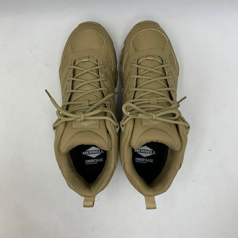【中古美品】【メンズ】 MERRELL メレル J004111 MOAB 3 MID TACTICAL WP モアブ 3 ミッド タクティカル ウォータープルーフ スニーカー 靴 162-260530-kh-07-izu サイズ：28 カラー：DARK COYOTE 万代Net店