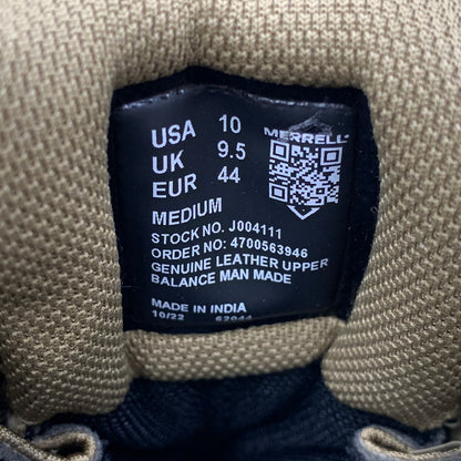 【中古美品】【メンズ】 MERRELL メレル J004111 MOAB 3 MID TACTICAL WP モアブ 3 ミッド タクティカル ウォータープルーフ スニーカー 靴 162-260530-kh-07-izu サイズ：28 カラー：DARK COYOTE 万代Net店