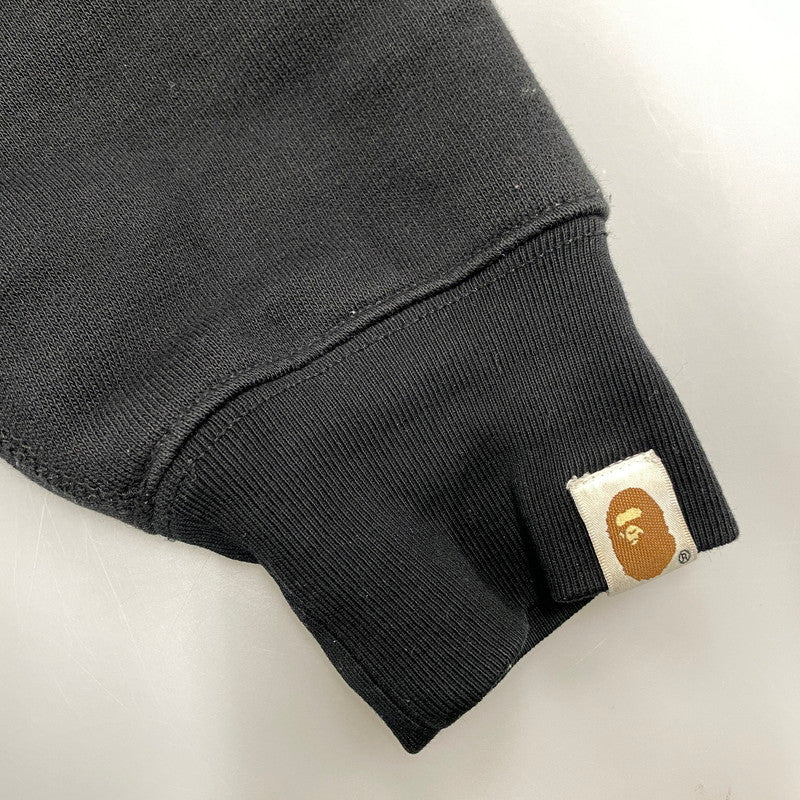 【中古品】【メンズ】 A BATHING APE アベイシングエイプ 001PPJ801056I BAPE SPORTS GRAPHIC PULLOVER HOODIE ベイプ スポーツ グラフィック プルオーバー フーディー トップス 長袖 142-260529-ya-13-izu サイズ：S カラー：ブラック 万代Net店