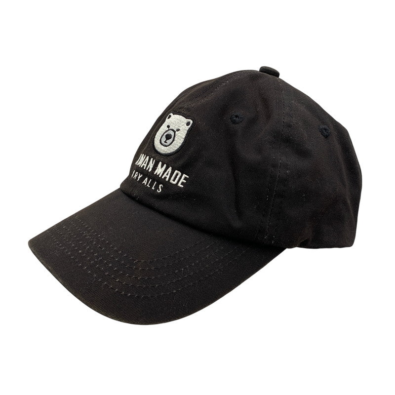 【中古品】【メンズ/レディース】 HUMAN MADE ヒューマンメード 6PANEL TWILL CAP 6パネル ツイル キャップ 帽子 185-260530-km-01-izu サイズ：F カラー：ブラック 万代Net店