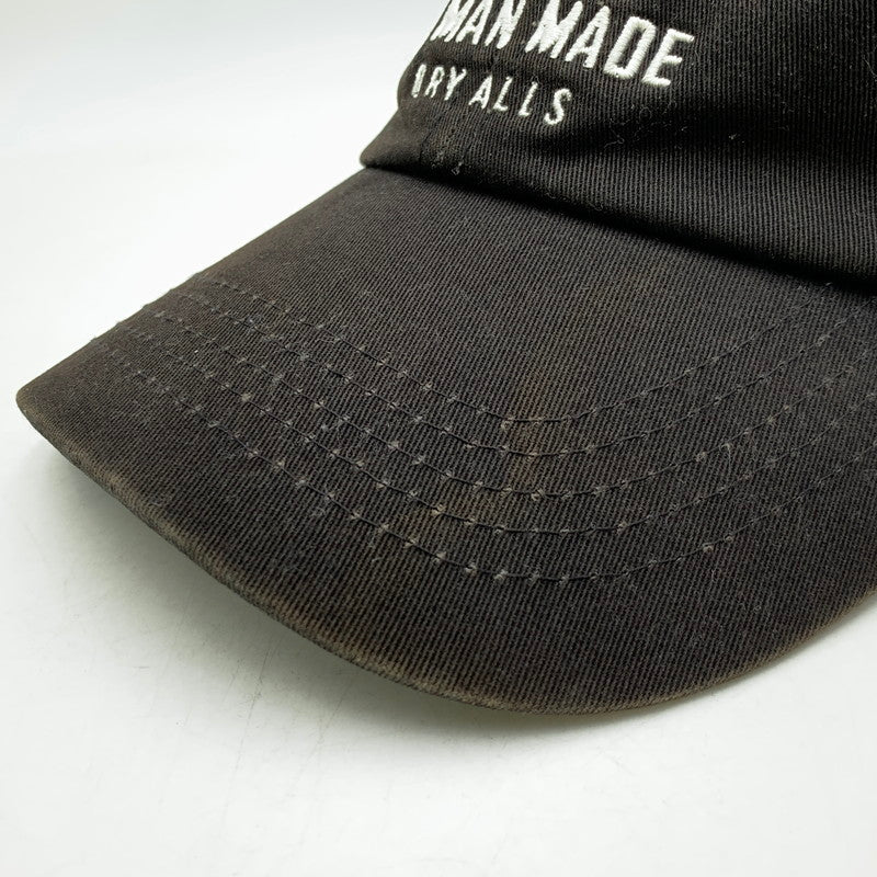 【中古品】【メンズ/レディース】 HUMAN MADE ヒューマンメード 6PANEL TWILL CAP 6パネル ツイル キャップ 帽子 185-260530-km-01-izu サイズ：F カラー：ブラック 万代Net店